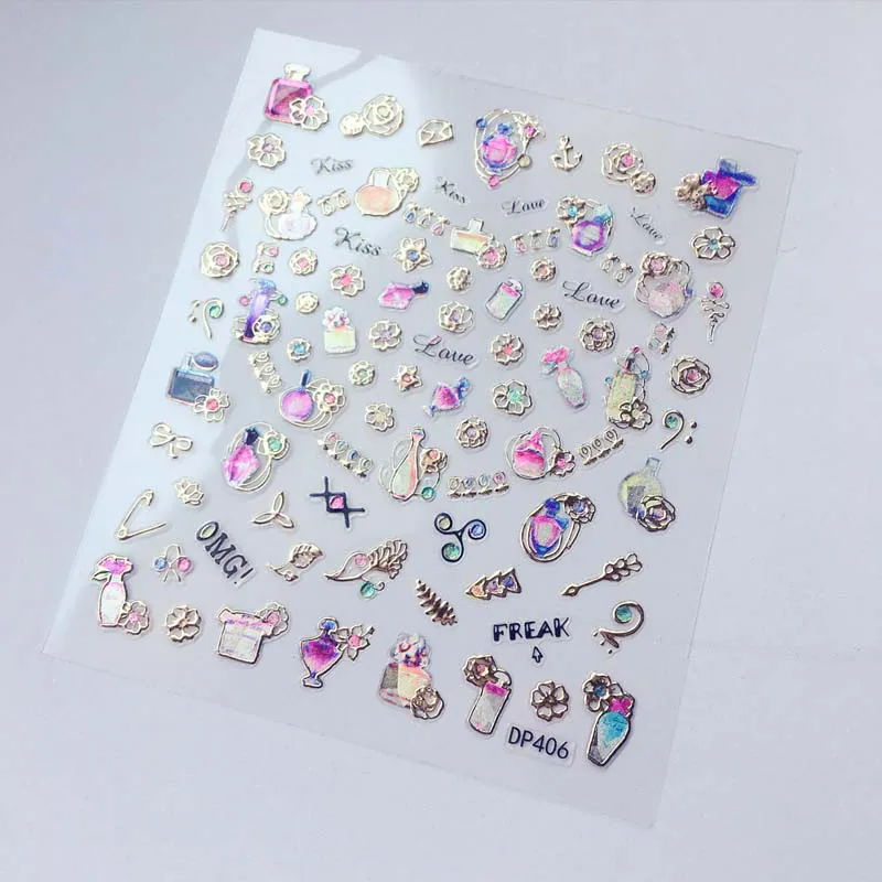 Nırmızı DIY dırnaq sənət həlli niyə dırnaq etiketləri var?