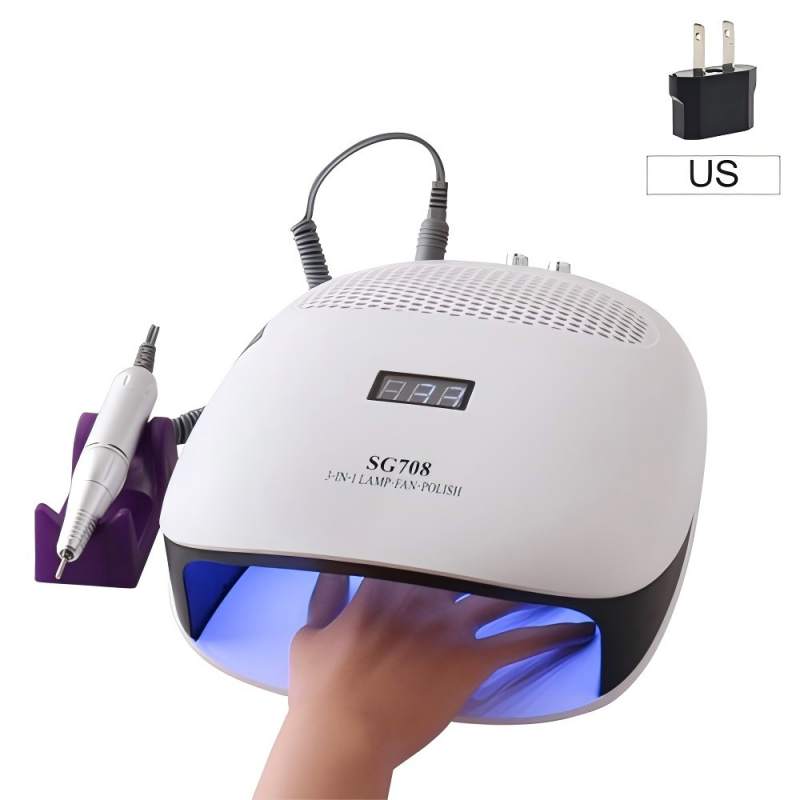 Yastıqlı Üçlü Kombinasiyalı Əl Dırnaq Lampası